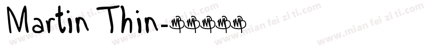 Martin Thin字体转换